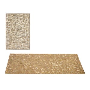 Table Mat Kinvara AR2103276 AR2103276 Golden Plastic 30 % Polyester...