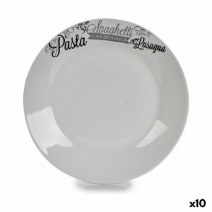 Flacher Teller 136900A 136900A Weiß Schwarz Porzellan gedruckt Nude...
