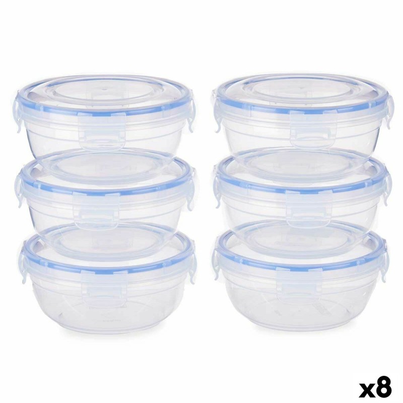 Lunchbox-Set Leknes 30502 30502 Blau Durchsichtig Polypropylen Kuns...