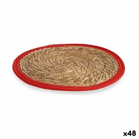 Table Mat Gift Decor 89723 89723 Red Natural Natural Fibre 35 x 1 x...