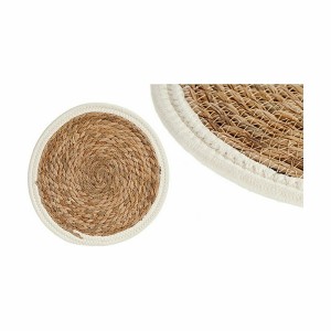 Dessous de plat Gift Decor 89715 89715 Blanc Naturel Fibre naturell...