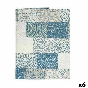 Nappe antitache Kinvara AZULEJO-A AZULEJO-A Bleu toile Antitaches C...