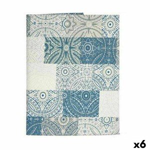 Nappe antitache Kinvara AZULEJO-A AZULEJO-A Bleu toile Antitaches C...