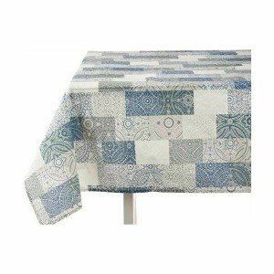 Nappe antitache Kinvara AZULEJO-A AZULEJO-A Bleu toile Antitaches C...