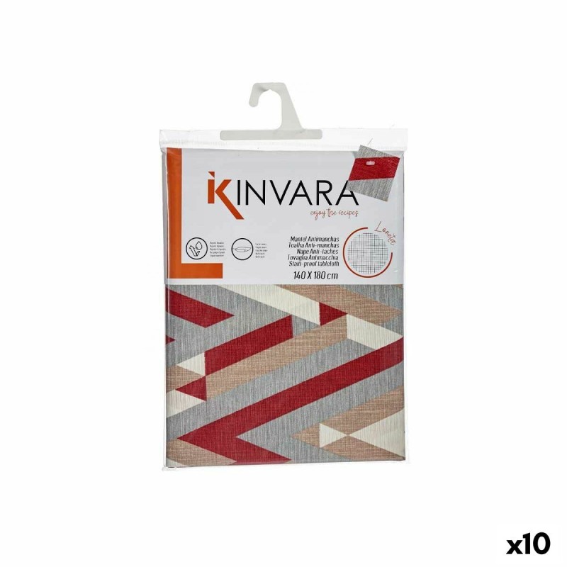 Nappe antitache Kinvara ZIGI-21469-26 Gris Bordeaux toile Antitache...