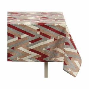 Nappe antitache Kinvara ZIGI-21469-26 Gris Bordeaux toile Antitache...