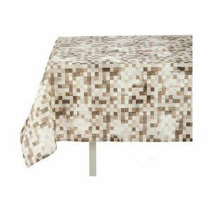 Fleckenabweisende Tischdecke Kinvara CUADROS-B CUADROS-B Beige Abde...
