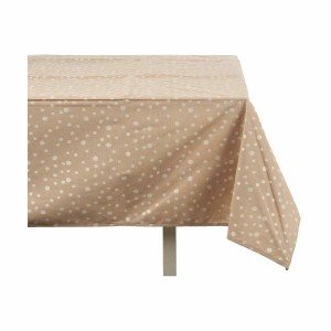 Nappe antitache Kinvara BABEL BEIGE 41 Blanc Beige Jacquard Antitac...