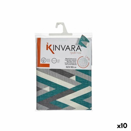 Fleckenabweisende Tischdecke Kinvara ZIGI-21469-VERDE grün Grau Abd...