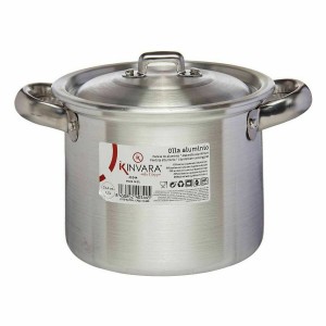 Kochtopf mit Deckel Kinvara 100030 100030 Silberfarben Aluminium 16...