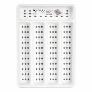 Cutlery Organiser Kinvara CN19128-1 CN19128-1 White Black Grey Natu...
