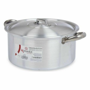 Topf mit Deckel Kinvara 100007 100007 Silberfarben 5 L 33 x 14,5 x ...