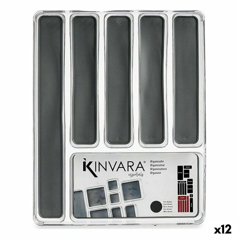 Besteckkasten Kinvara W623317 W623317 Grau Durchsichtig Silikon Kun...