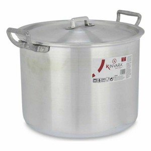 Kochtopf mit Deckel Kinvara 100036 100036 Silberfarben Aluminium 35...