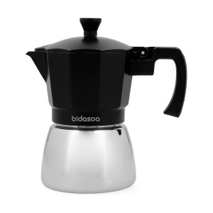 Italienische Kaffeemaschine Bidasoa Tribeca Metall 3 Kopper |  Kaff...