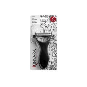 Fruit and Vegetable Peeler Kinvara 86886 86886 Black Stainless stee...