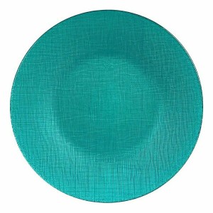 Flacher Teller Vivalto 323928P 323928P türkis Glas 27,5 x 2 x 27,5 ...
