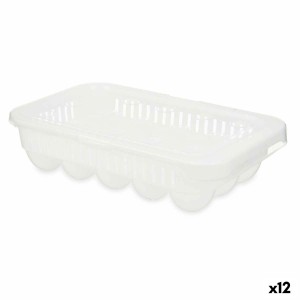Egg cup Kinvara 02 1067 02 1067 White Transparent Plastic 17,5 x 7 ...