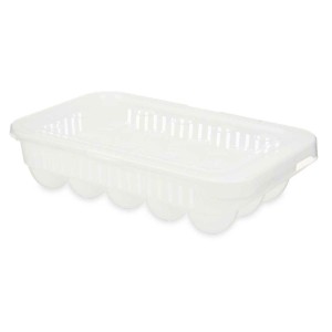Egg cup Kinvara 02 1067 02 1067 White Transparent Plastic 17,5 x 7 ...