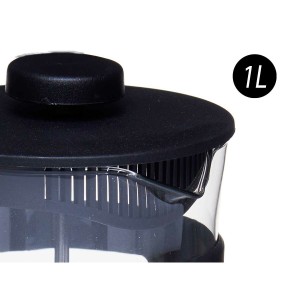 Teapot Kinvara SW8120-1000ML SW8120-1000ML Black Transparent 1 L 14...