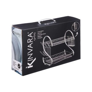Draining Rack for Kitchen Sink Kinvara 87002 Grey 45,5 x 24,5 x 37,...