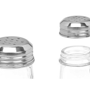 Salt cellar Vivalto YHP-SZ24/DH12 YHP-SZ24/DH12 Transparent Metal G...