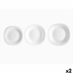 Geschirr-Set Vivalto F-LFP95-85-90 Weiß Opalglas (2 Stück) |  Gesch...