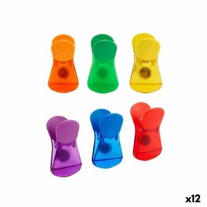 Verschlussclips Kinvara CK60429 Bunt Kunststoff Plattenspeicher 6 S...
