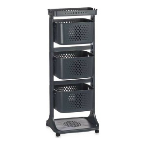 Gemüsewagen Kinvara TP-749 Anthrazit Polypropylen Kunststoff 33 x 1...