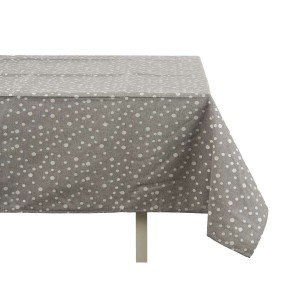 Tischdecke Kinvara BABEL GRIS 42 BABEL GRIS 42 Weiß Grau Jacquard |...