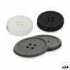 Coasters Kinvara CH52542-13-D White Black Grey Silicone Button 8,8 ...