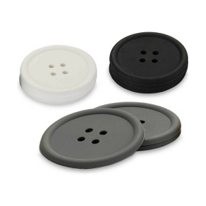 Coasters Kinvara CH52542-13-D White Black Grey Silicone Button 8,8 ...