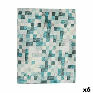 Fleckenabweisende Tischdecke Kinvara CUADROS-A CUADROS-A Blau türki...