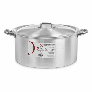 Topf mit Deckel Kinvara 100013 100013 Silberfarben 18 L 48,5 x 22 x...