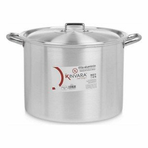 Kochtopf mit Deckel Kinvara 100040 100040 Silberfarben Aluminium 46...