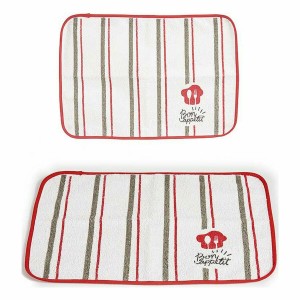 Untersetzer Kinvara 9999 Bon Appetit Weiß Rot 33 x 0,3 x 48 cm (12 ...