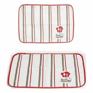 Untersetzer Kinvara 9999 Bon Appetit Weiß Rot 33 x 0,3 x 48 cm (12 ...