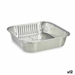 Lot de plateaux pour aliments Kinvara 23241 23241 Jetable Carré 12 ...