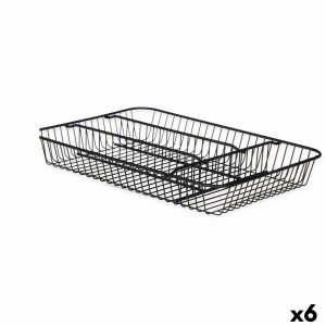 Besteckkasten Kinvara W7267-1 W7267-1 Schwarz Metall 26 x 4,7 x 35,...