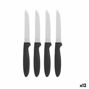 Knife Set Kinvara CN-KT172244F CN-KT172244F Black Silver Stainless ...