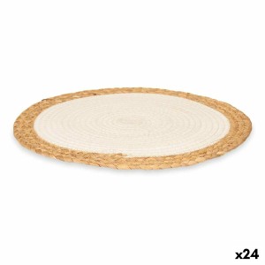 Table Mat Kinvara TS23885-W TS23885-W White Brown Cotton Marine alg...