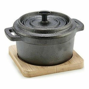Kochtopf Kinvara 219SJ091 219SJ091 Braun Schwarz Holz Bambus Geschm...