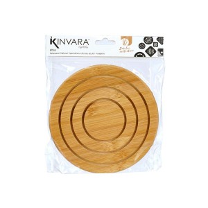 Table Mat Kinvara 897 897 Natural Bamboo Circular 19 x 1 x 19 cm (2...