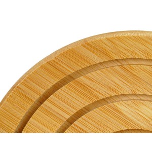 Untersetzer Kinvara 897 897 natürlich Bambus rund 19 x 1 x 19 cm (2...