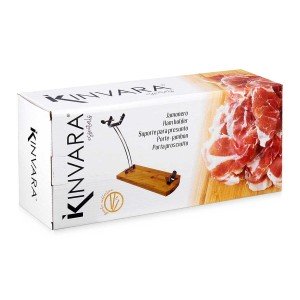 Wooden Ham Stand Kinvara 11283 Natural Metal Bamboo 47 x 16,5 x 36 ...