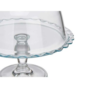 Plat à tarte Transparent verre 26 x 26 x 26 cm (2 Unités) |  Assiet...