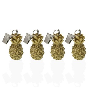 Tischdeckenklammer Versa 3,6 x 6 x 3,6 cm Ananas 4 Stücke |  Unters...