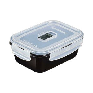 Hermetic Lunch Box Luminarc Pure Box Black 820 ml Glass (6 Units) |...