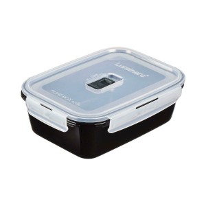 Lunchbox hermetisch Luminarc Pure Box Schwarz 1,22 L Glas (6 Stück)...