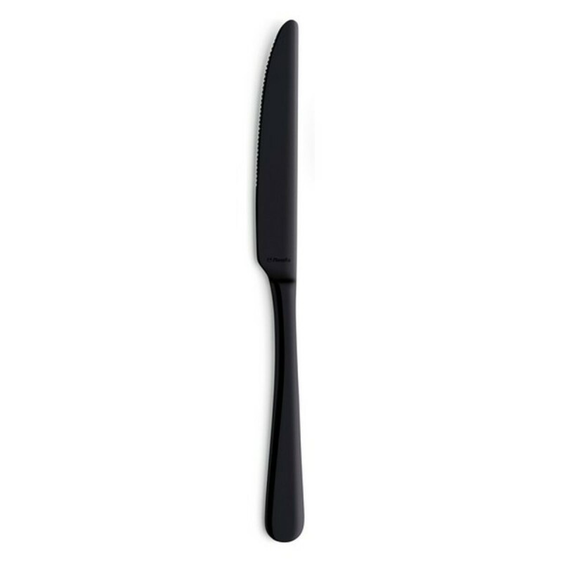 Knife Set Amefa Austin Negro Black Metal 23,5 cm (12 Units) (12 uds...